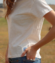 Load image into Gallery viewer, White Fitted Cotton T-Shirt
